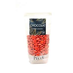 Mini-cœurs chocolat Rouge 250g
