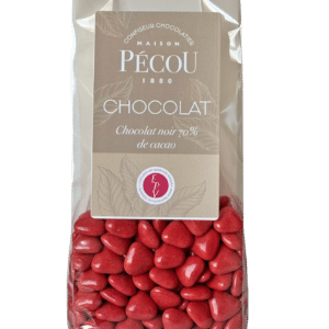 Mini-cœurs chocolat Rouge 250g