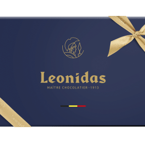 Boite métal bleue 14 chocolats