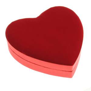 Coeur velours rouge 16 chocolats