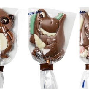 Trio sucettes Licorne, Panda & Dinosaure lait 30g