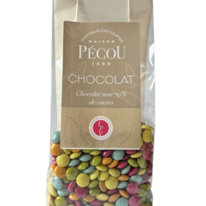 Mini-lentilles chocolat colorées 250g
